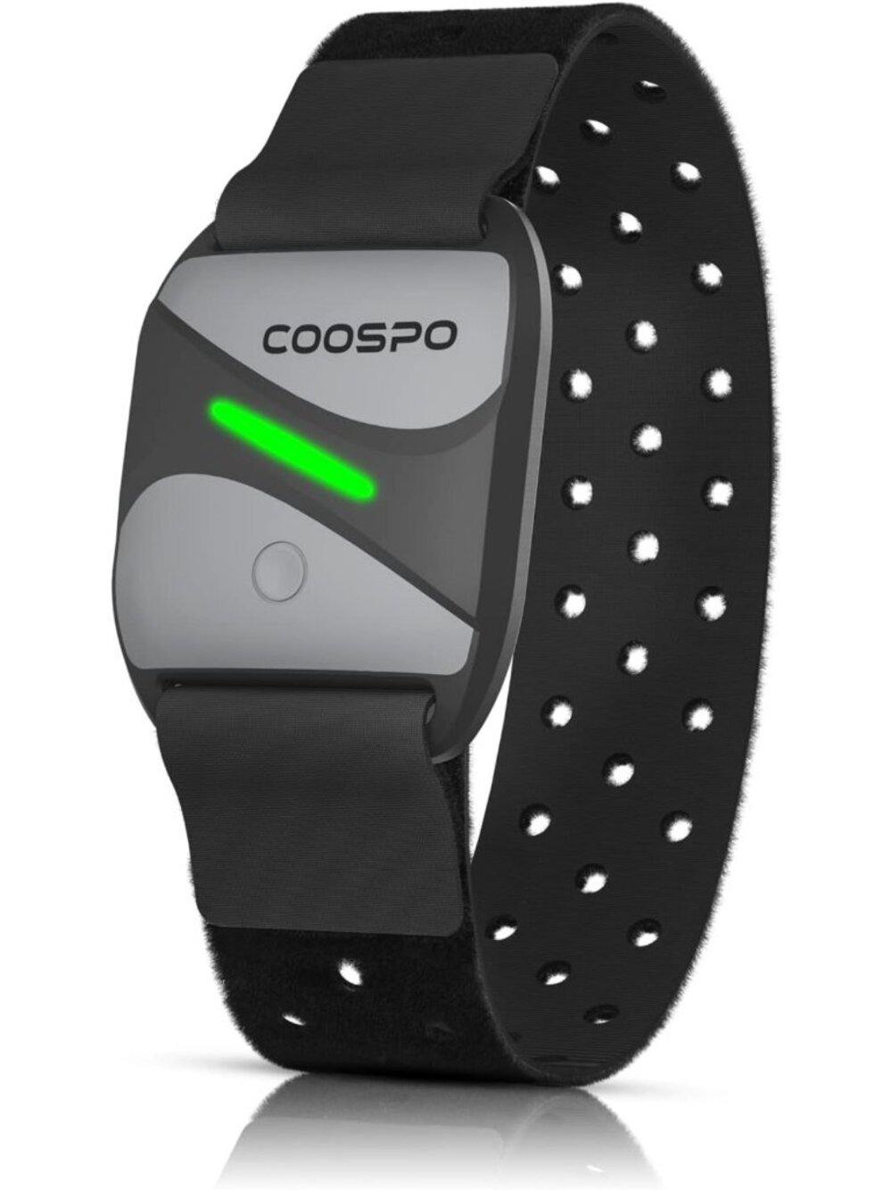Bluetooth Heart Rate Monitor Armband with HR Zone LED Indicator for Fitness